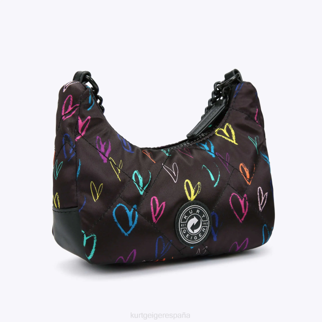 Kurt Geiger mujer Bandolera pequeña de material reciclado London 2LPR279 | bolsas negro otro